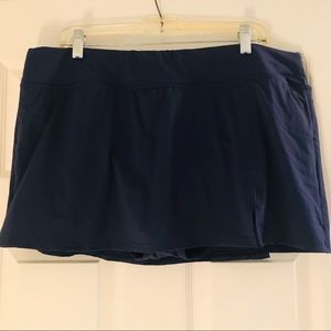 Land’s End Swim Skort, Wms Sz 18, Navy Blue, EUC